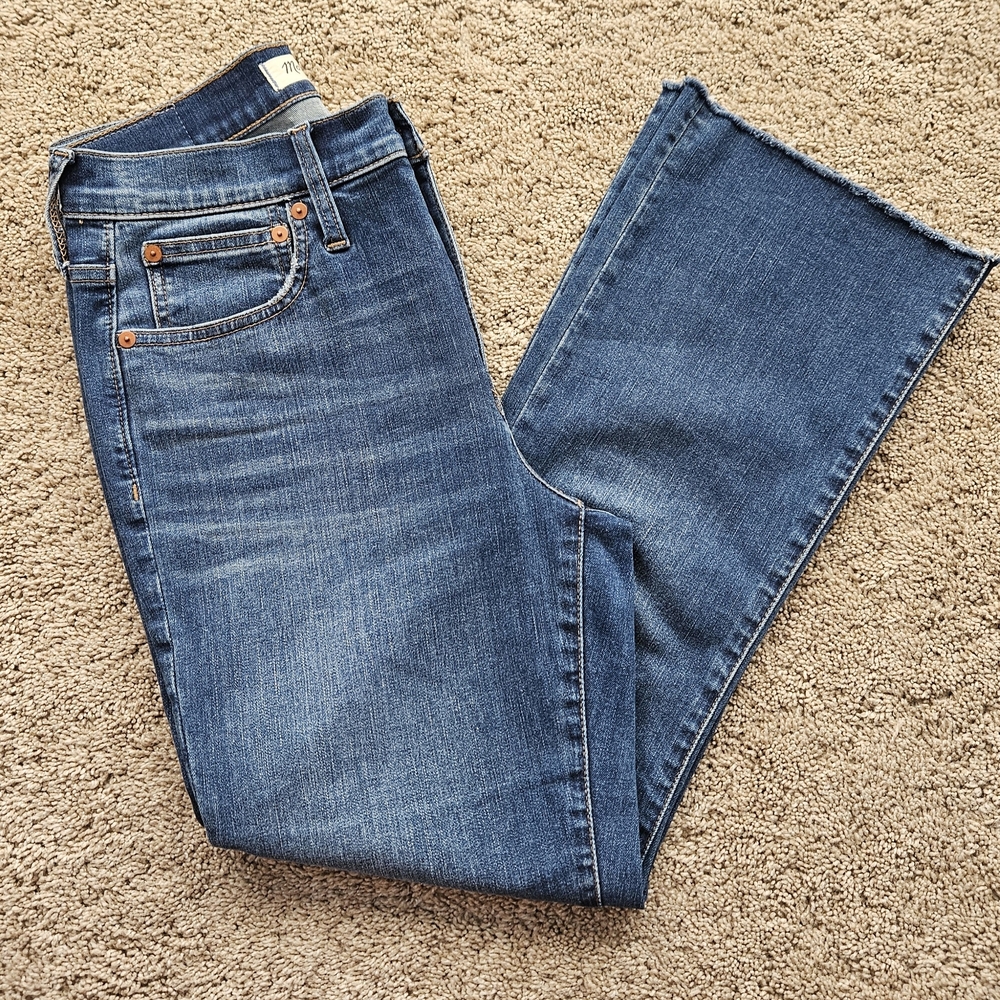 Madewell Dark Blue Straight Leg Jeans